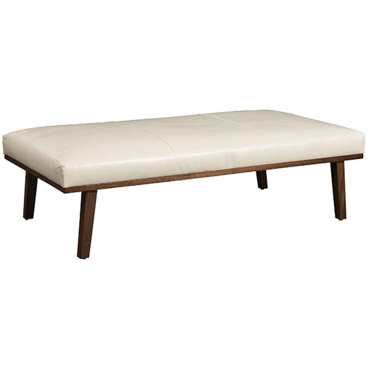 White leather cocktail ottoman deals